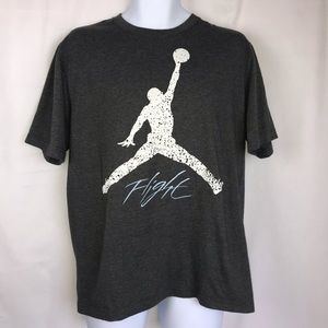 Men’s Jordan “flight” gray T-shirt size Large